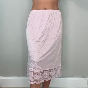 Vanity Fair vintage baby pink midi skirt
